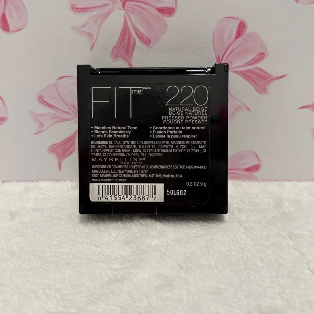 Maybelline Fit‎ Me Matte Poreless Powder Foundation 220 Natural Beige